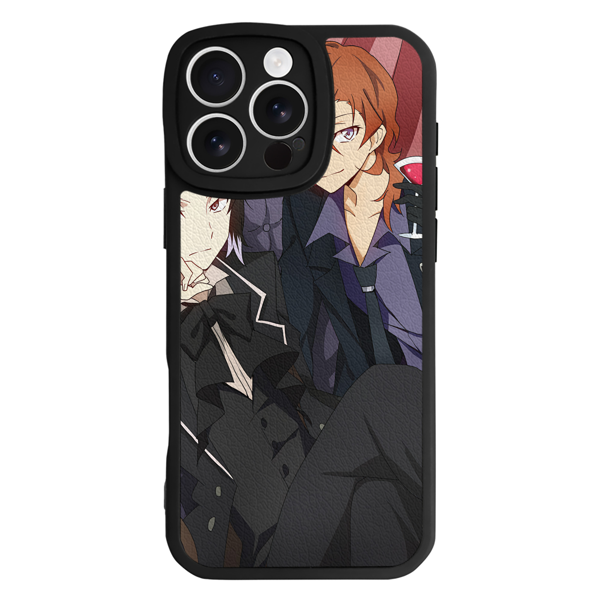 （画像用） 文豪ストレイドッグス Bungo Stray Dogs 【iPhone 16シリーズ対応】シリコンスマホケース（レザー調） 材質：シリコン